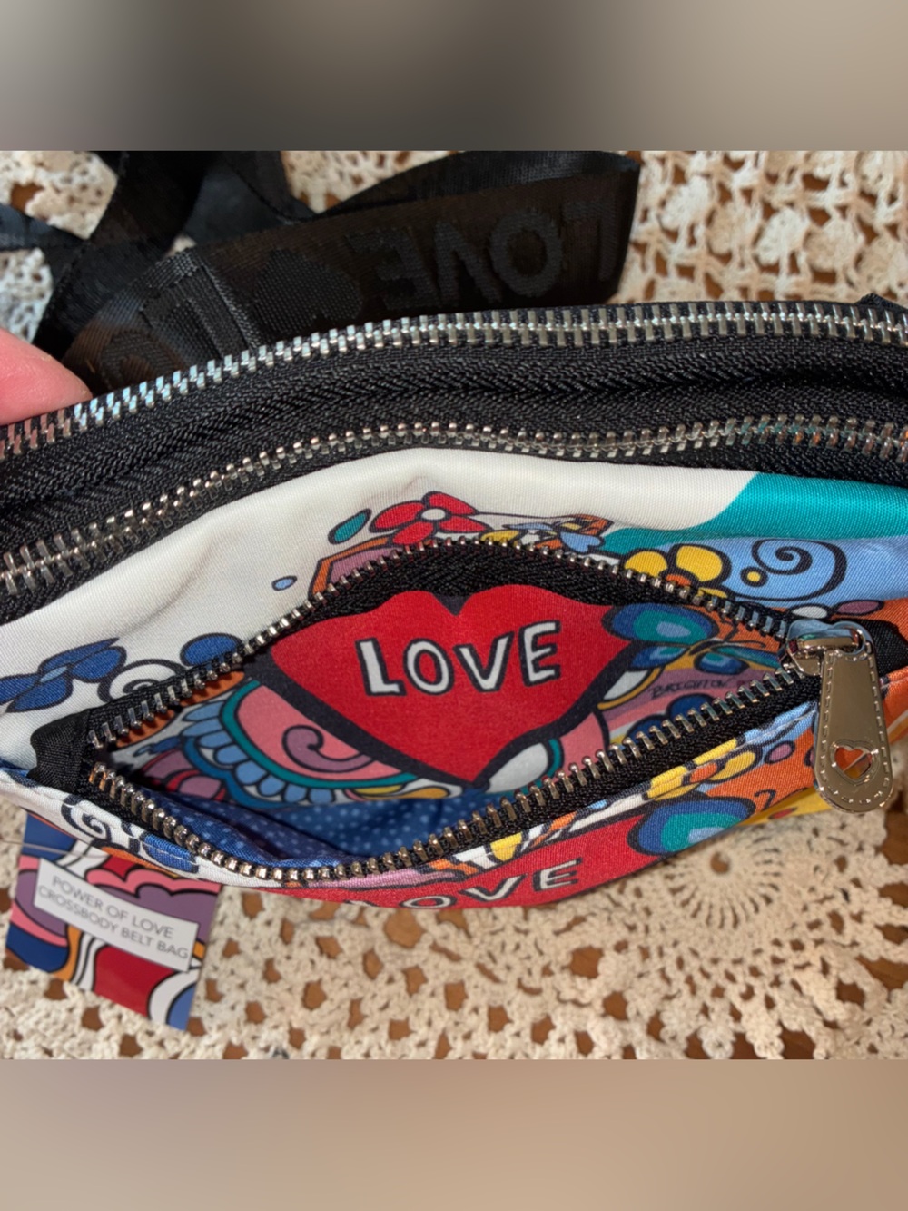 New With Tags Brighton Power of Love Crossbody Bag - Picture 10 of 12